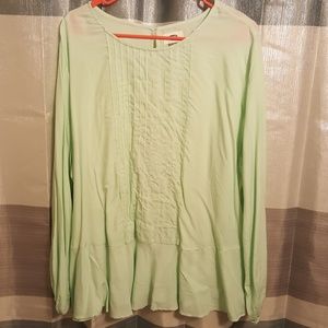 Mint Green Long Sleeve Top
